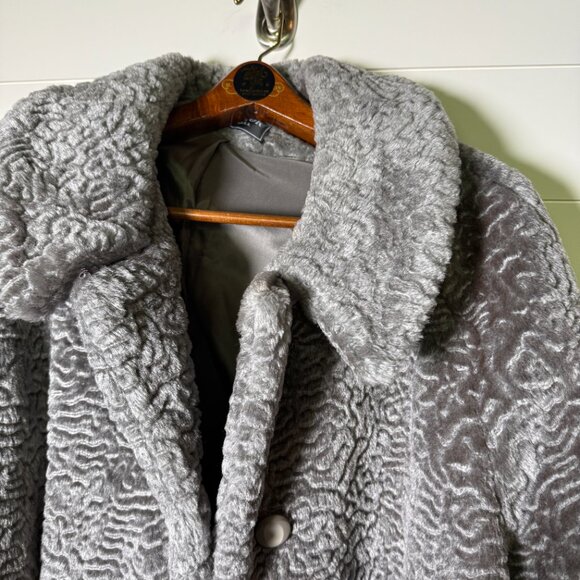 Komitor Textured Union Tag Vintage Coat Gray - Picture 7 of 13